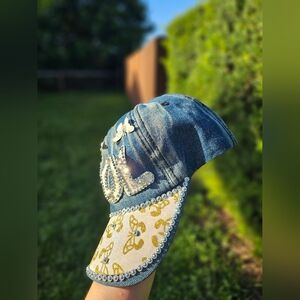 Cool butterfly jean hat